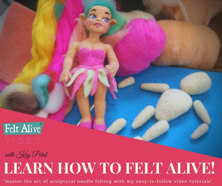 Felt Alive video workshops in the studio