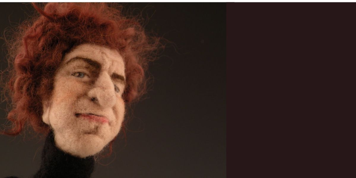 Li’l Bob Dylan in needle felted wool