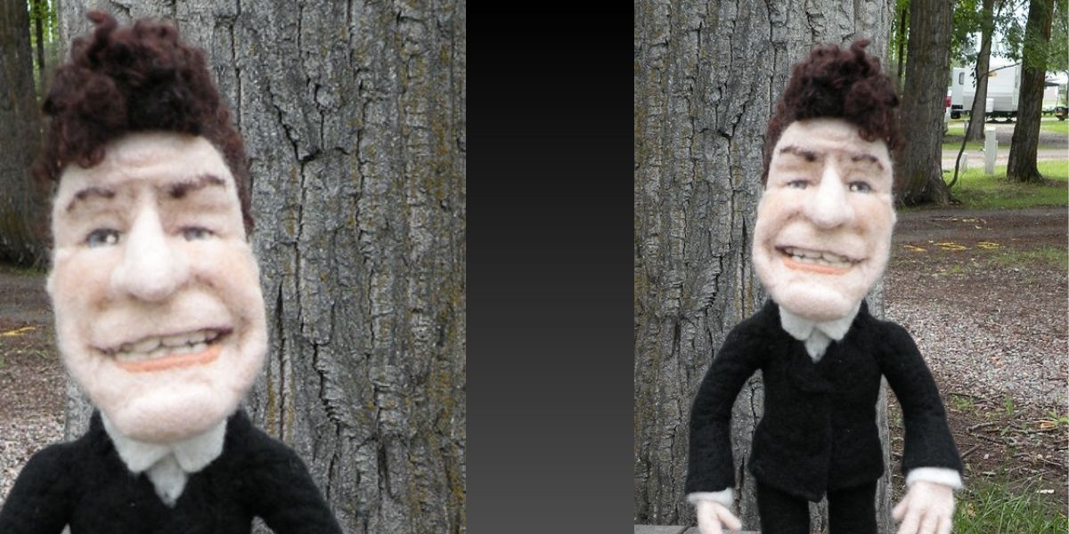Li’l Lyle Lovett – needle felted wool art doll