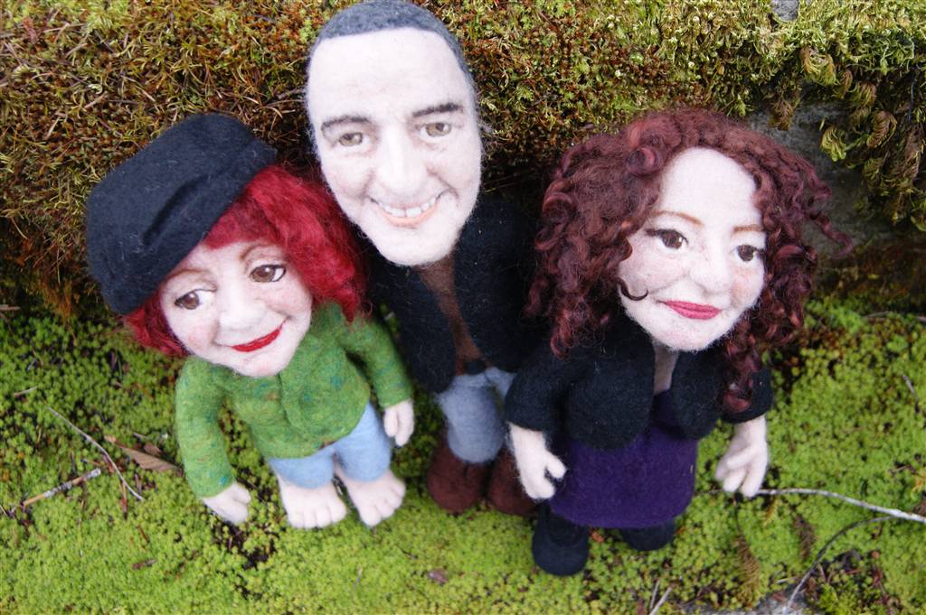 The Pond: Needle Felted Caricature Dolls