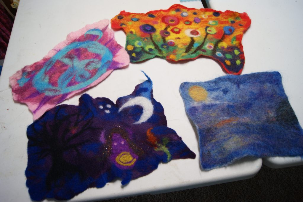 Wet Felted Wool Painting Class
