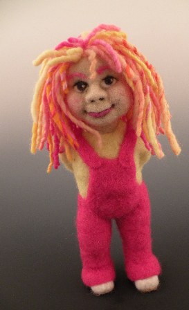 Daisy - An Original Felt Alive Needle Felted Wool Art Doll - Sculptural Needle Felting by Kay Petal