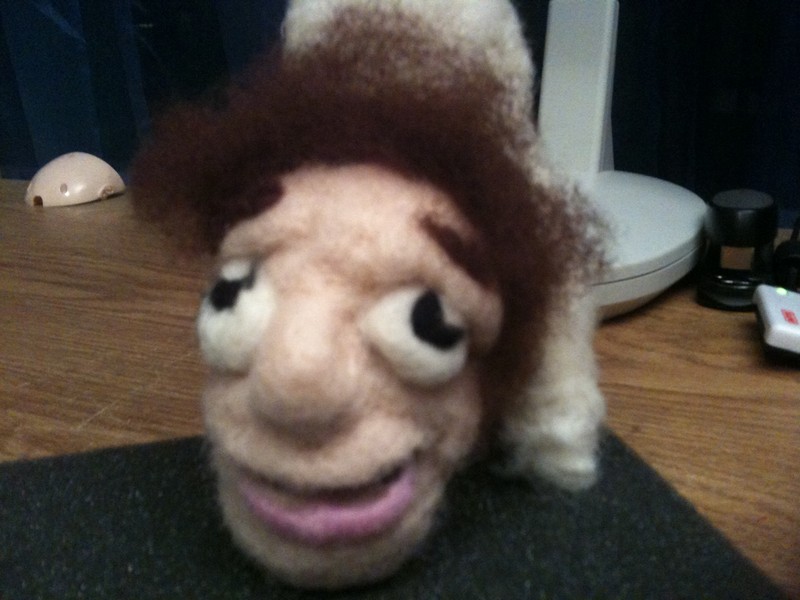 Student Project - needle felted faces