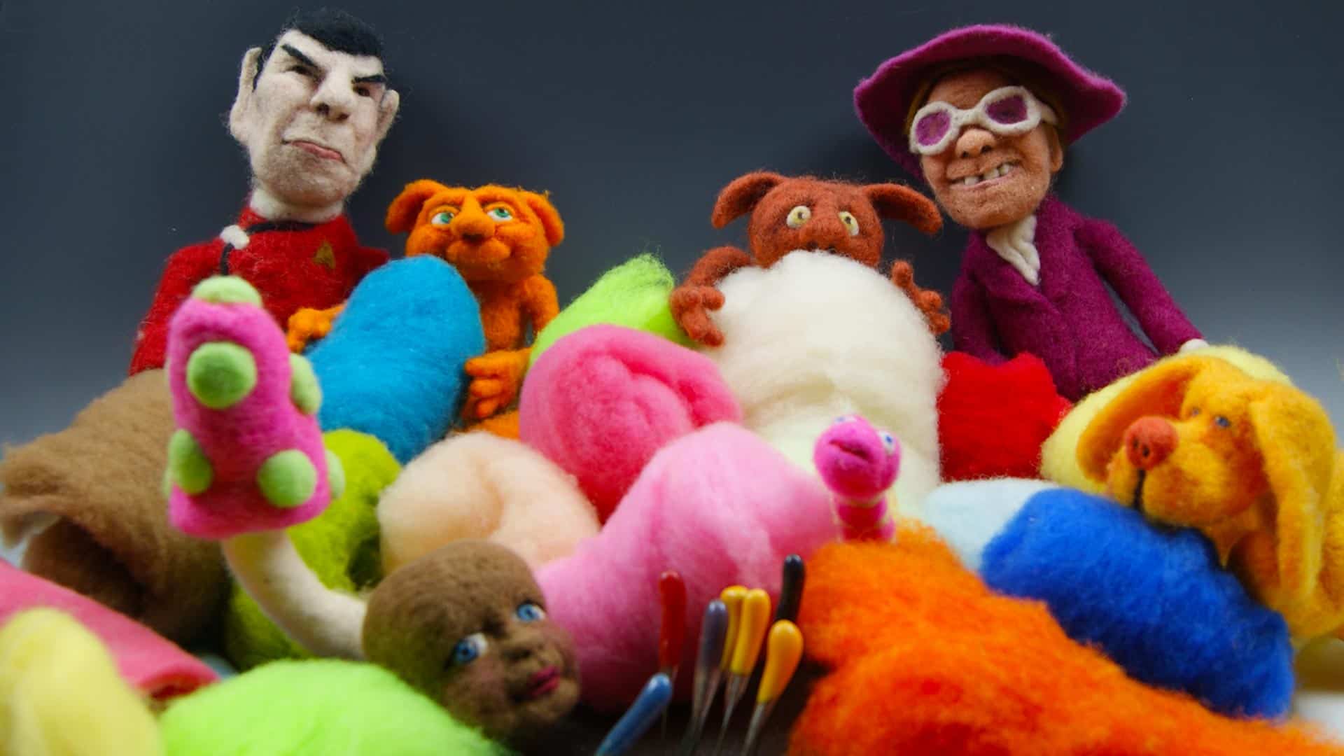 needle felting with wool is fun and exciting. Felt Alive needle felted dolls