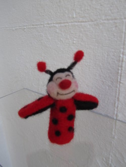 Student Project needle felted finger puppet