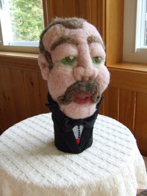 Student Project - needle felted faces