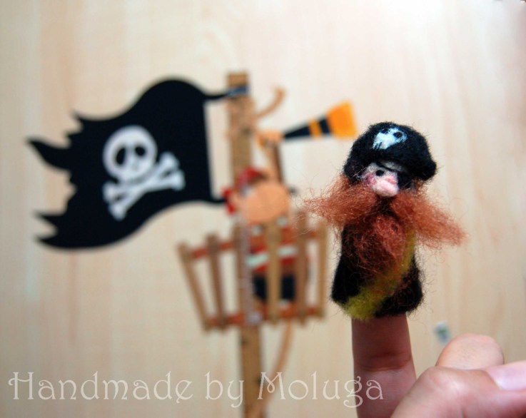 Student Project needle felted finger puppet