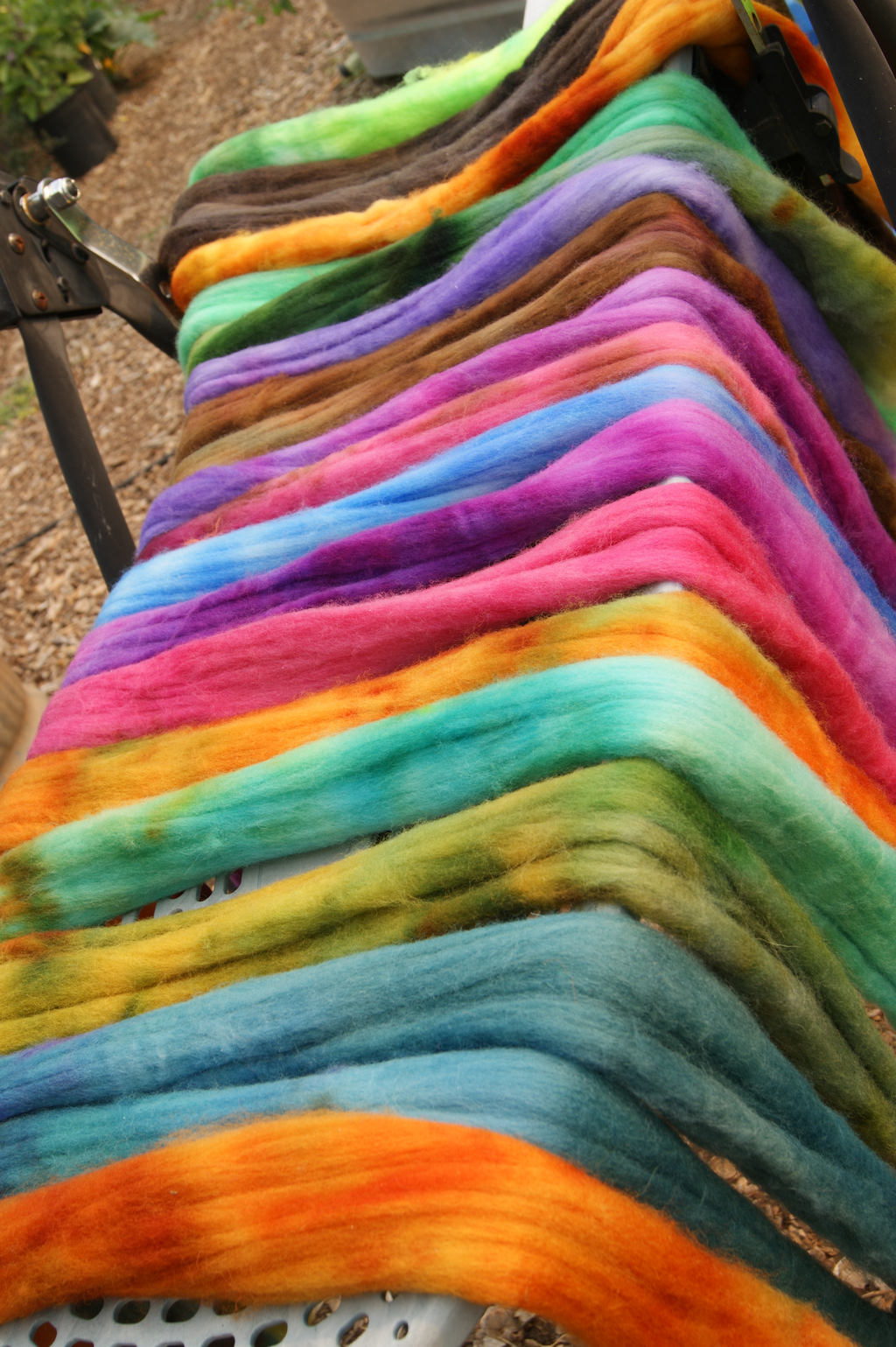 Nuno felting class - seamless handbag