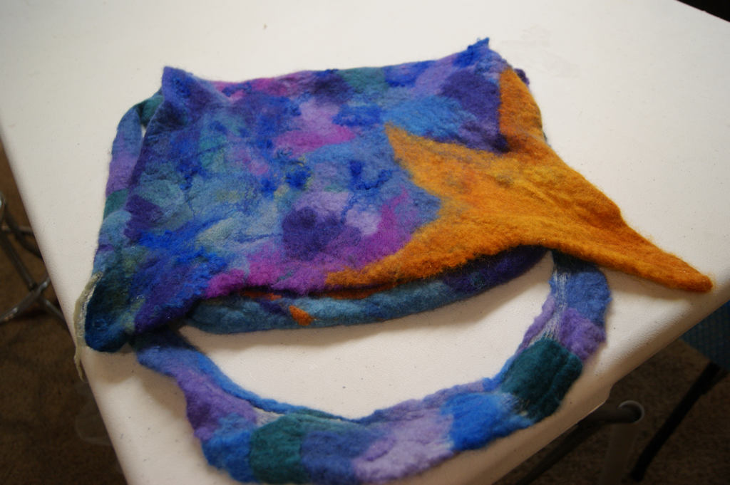 nuno felted class - seamless handbags