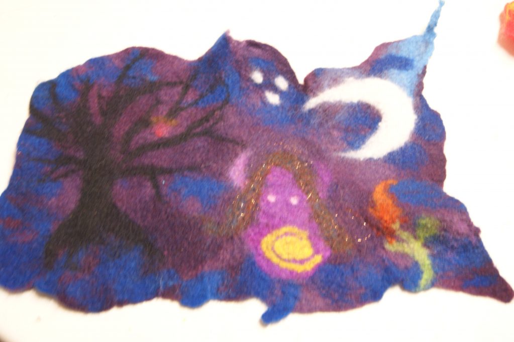 Wet Felting Class - Painting with Wool