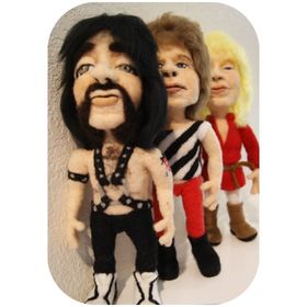 check out kay's needle felted celebrities!