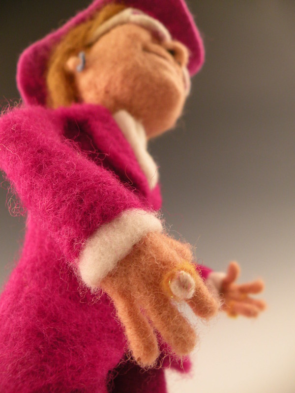 Anything is possible with needle felted wool. Just ask li'l Elton John