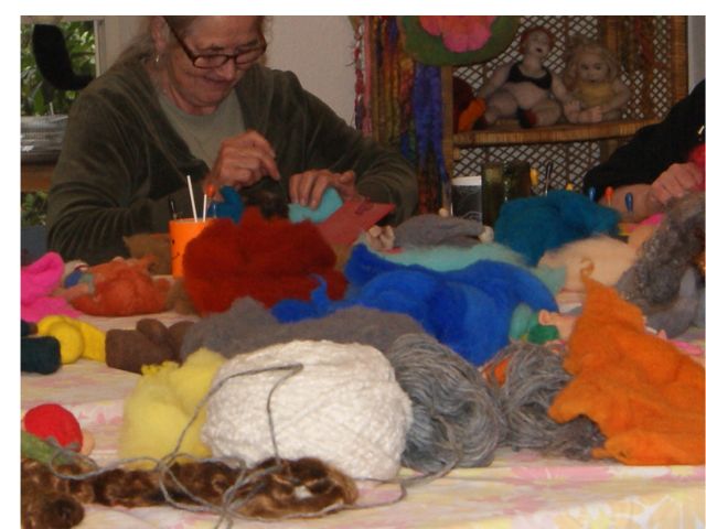 vibrant wool and new needle felters discovering the creative goddess within!