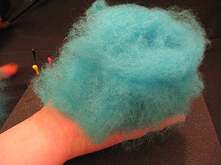 lofty wool batting is great for needle felting